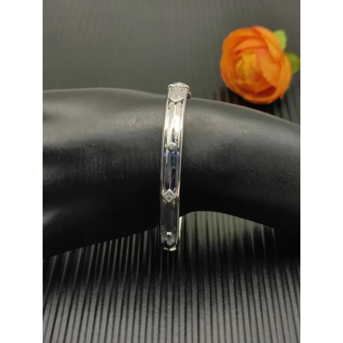 David Yurman 8mm Silver Pavé White Diamond Renaissance Band Bracelet