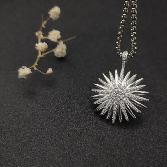 David Yurman Sunflower Pavé “Starburst” Necklace