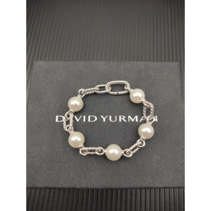 David Yurman Silver-Tone Madison Pearl Bracelet