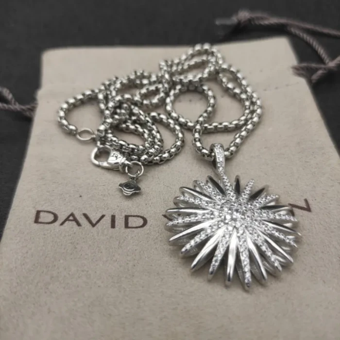 David Yurman Sunflower Pavé “Starburst” Necklace