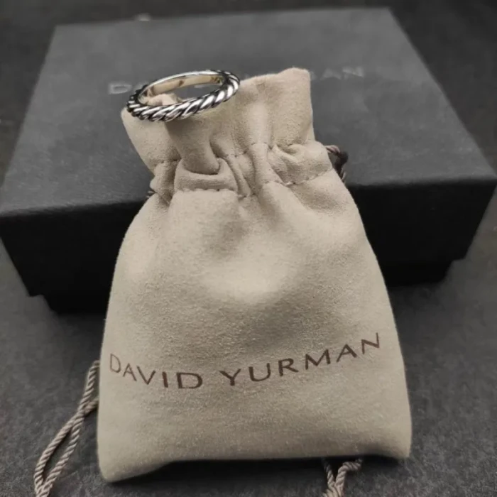 David Yurman 3mm Cable Single Row Ring Silver