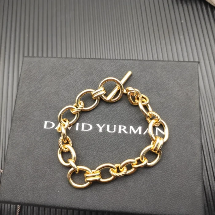 David Yurman 8mm Gold Mercer Multi-Ring Bracelet