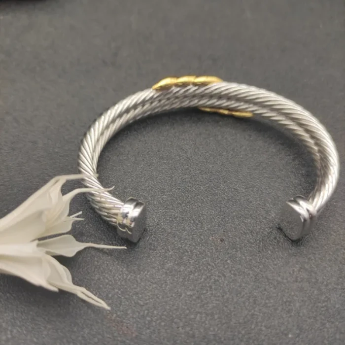 David Yurman 10mm Three-Row Cable Cuff Bracelet
