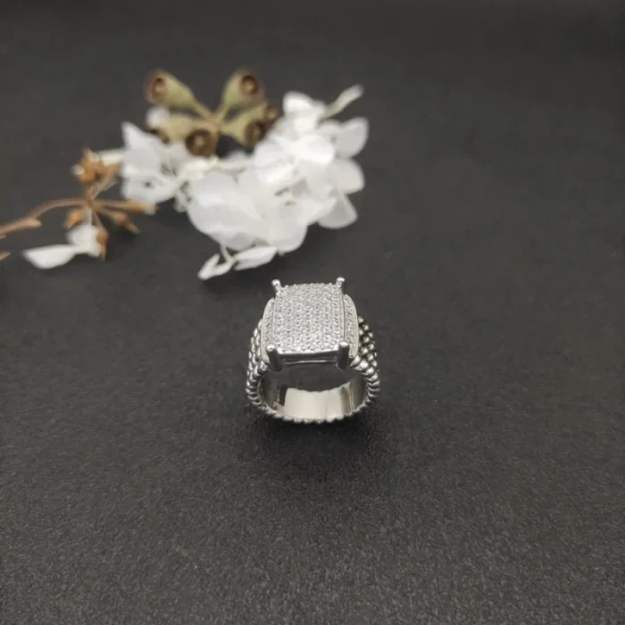 David Yurman Large Pavé Diamond Ring