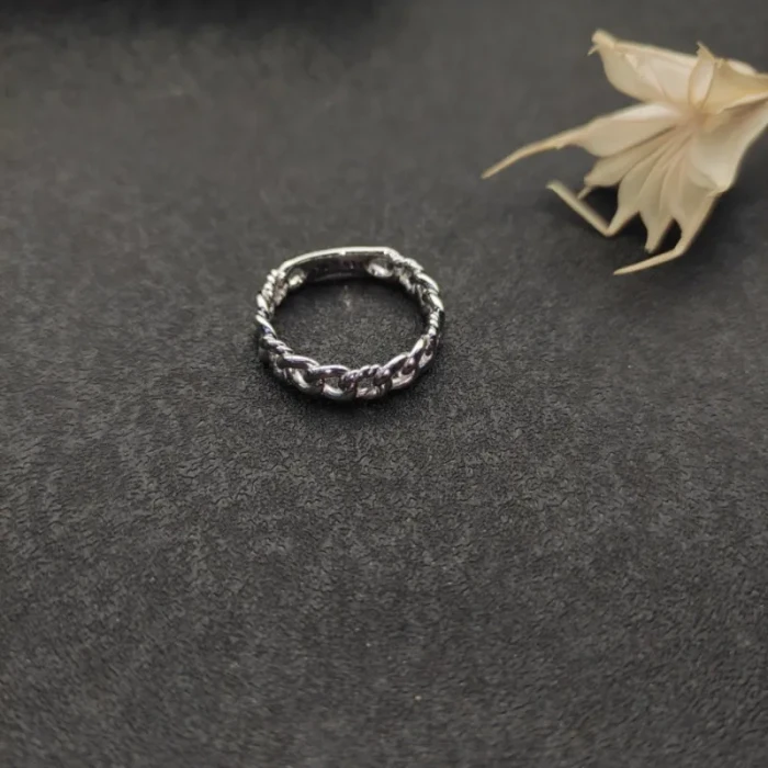David Yurman Silver 5mm Hoop Band Ring