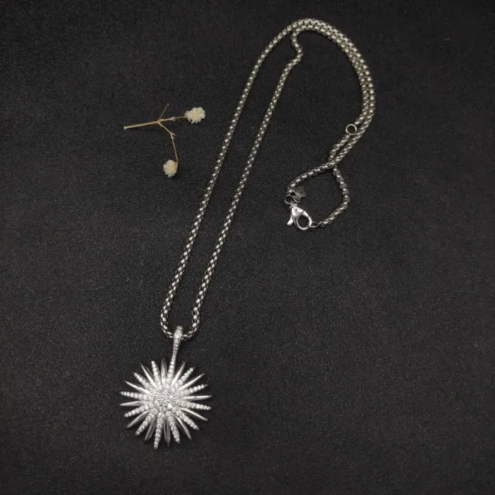 David Yurman Sunflower Pavé “Starburst” Necklace