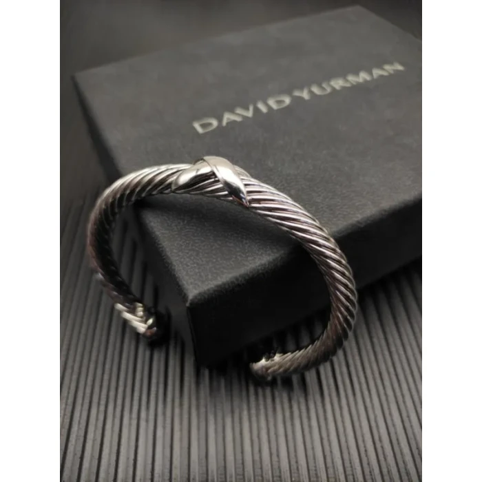 David Yurman 7mm Silver Single X Bracelet