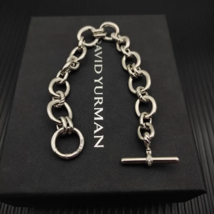 David Yurman 8mm Sterling Silver Mercer Multi-Ring Bracelet