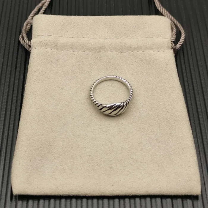 David Yurman 10mm Sterling Silver Wave Ring