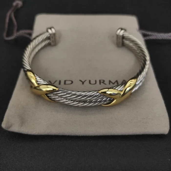 David Yurman 10mm Double X Cable Bracelet