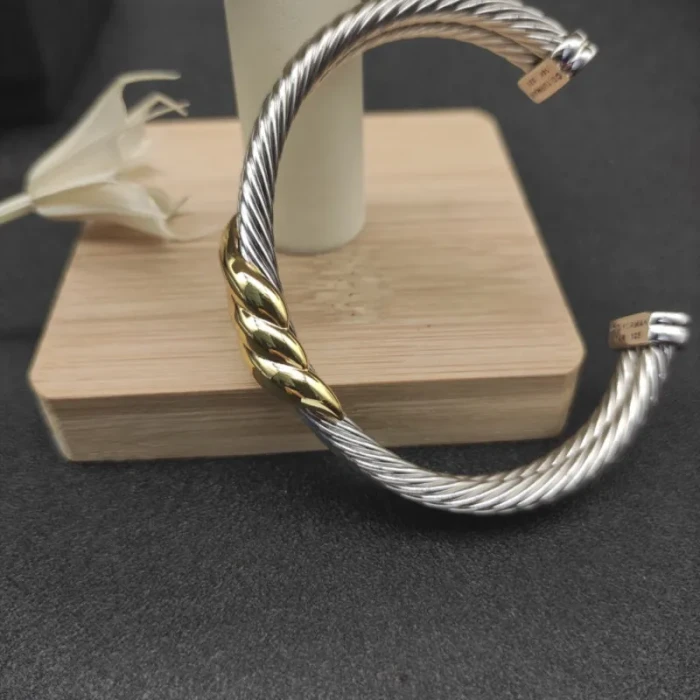 David Yurman 10mm Three-Row Cable Cuff Bracelet