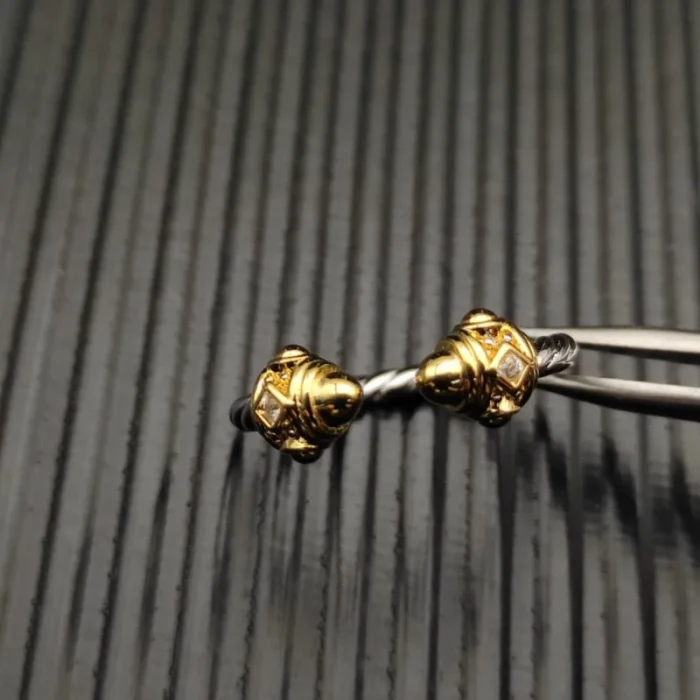 David Yurman Gold and Silver Dome Renaissance Ring
