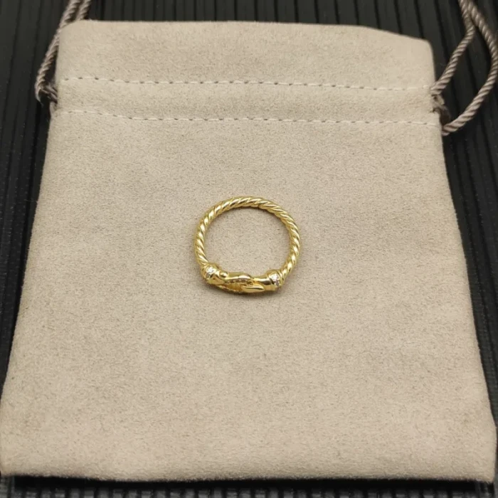 David Yurman Gold 2mm Link Ring