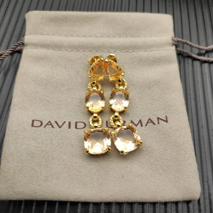 David Yurman Marbella Champagne Diamond Earrings