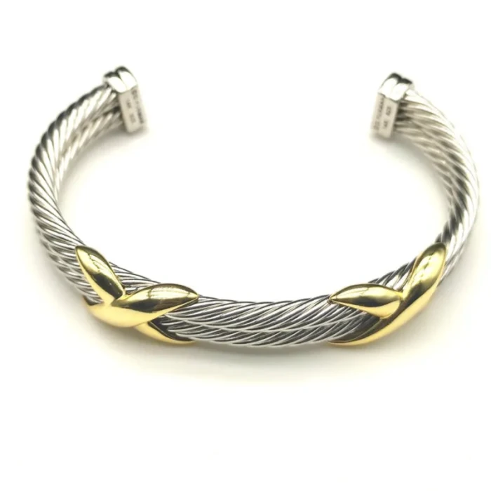 David Yurman 10mm Double X Cable Bracelet