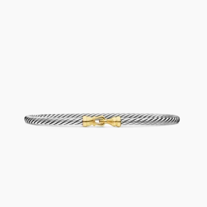David Yurman 3mm Gold Hook Head Bracelet