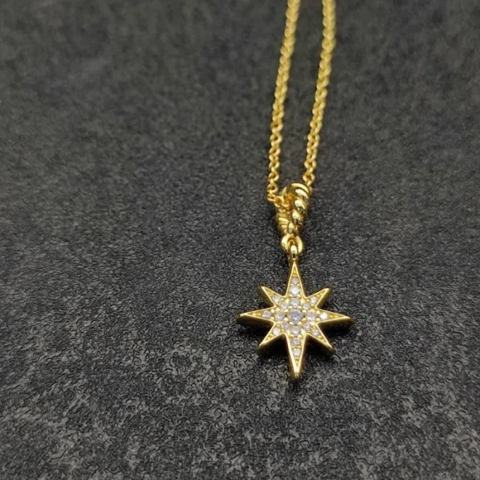 David Yurman Polaris Pave White Diamond Pendant Necklace