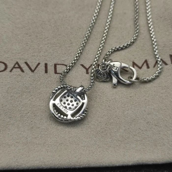 David Yurman Cable Cushion Pavé Diamond Necklace