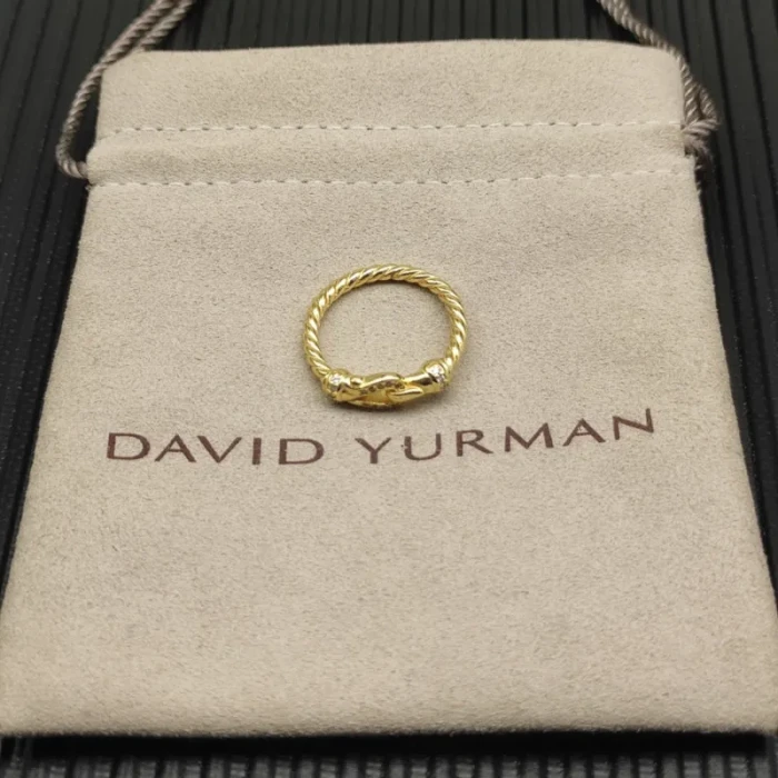David Yurman Gold 2mm Link Ring