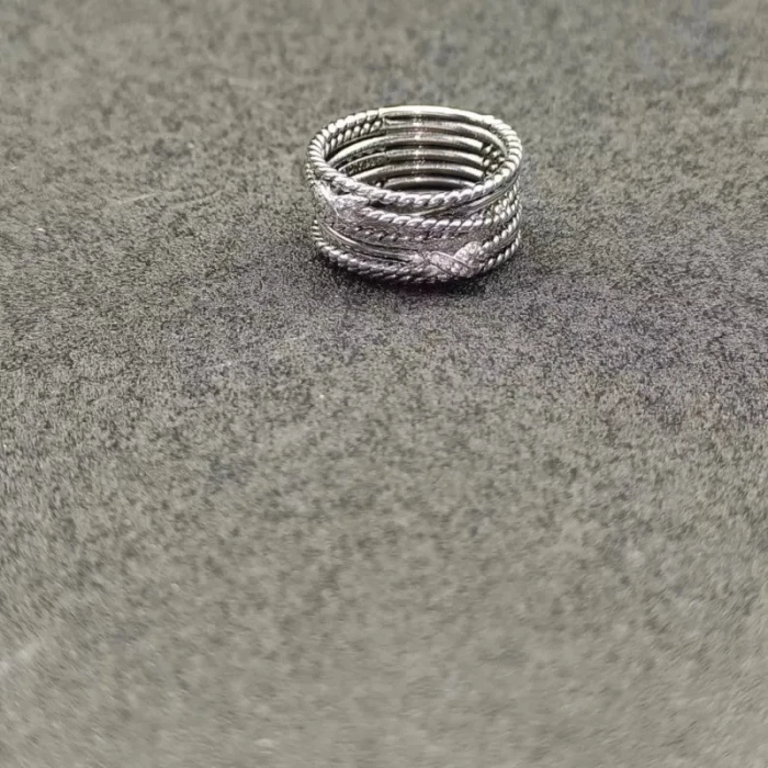 David Yurman Cable Double X Diamond Ring