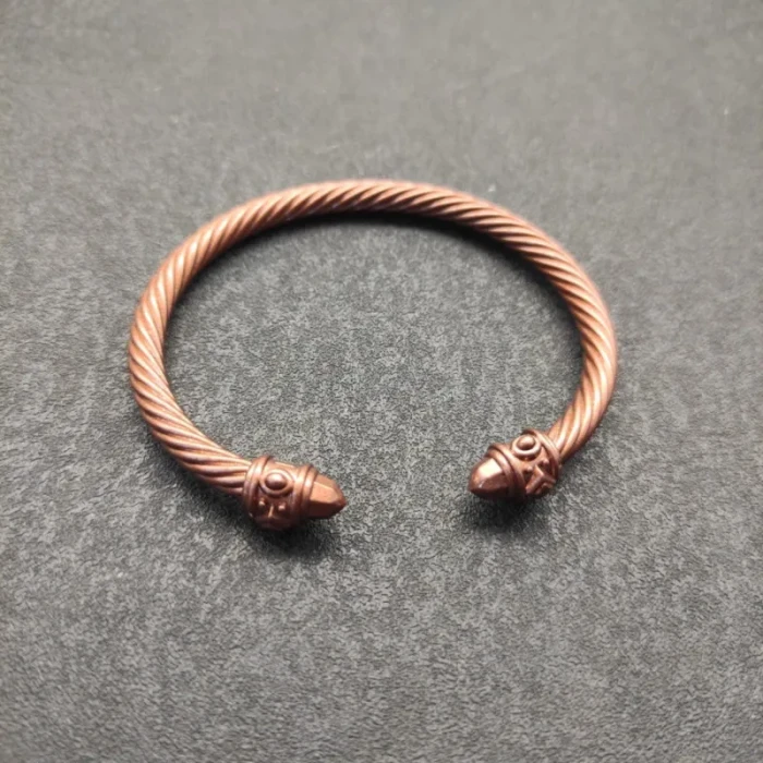 David Yurman 5mm Beige Colorful Enamel Cuff Bracelet, Fits Wrist Size 16cm - 20cm