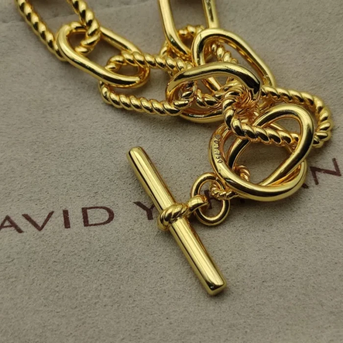 David Yurman 11mm Gold Twisted Cable Necklace, 48cm