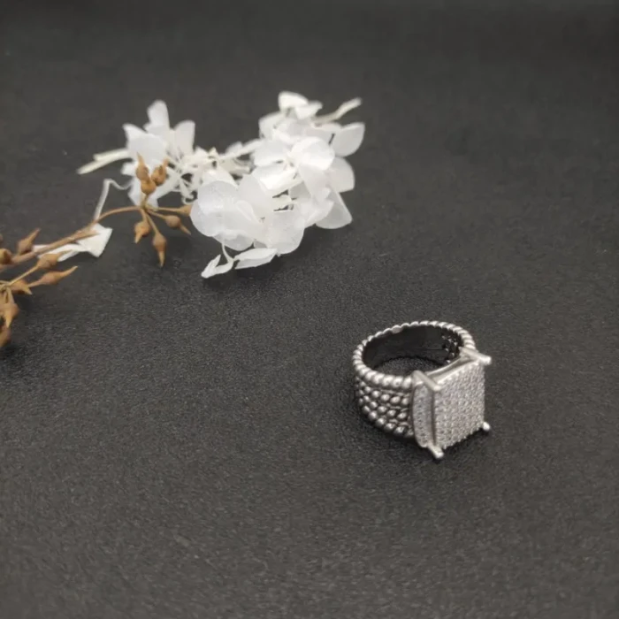 David Yurman Large Pavé Diamond Ring