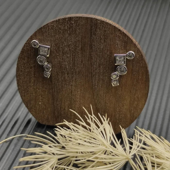 David Yurman Sterling Silver 15mm Ear Climber Stud Earrings