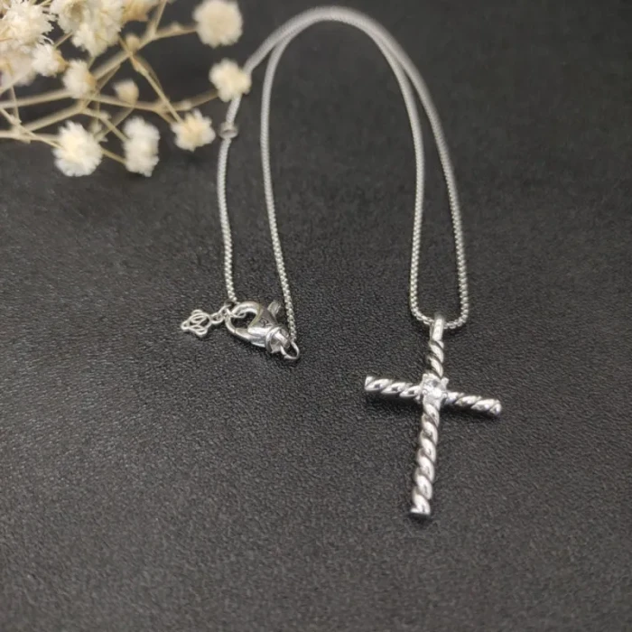 David Yurman Diamond-Accented X Cross Pendant Necklace