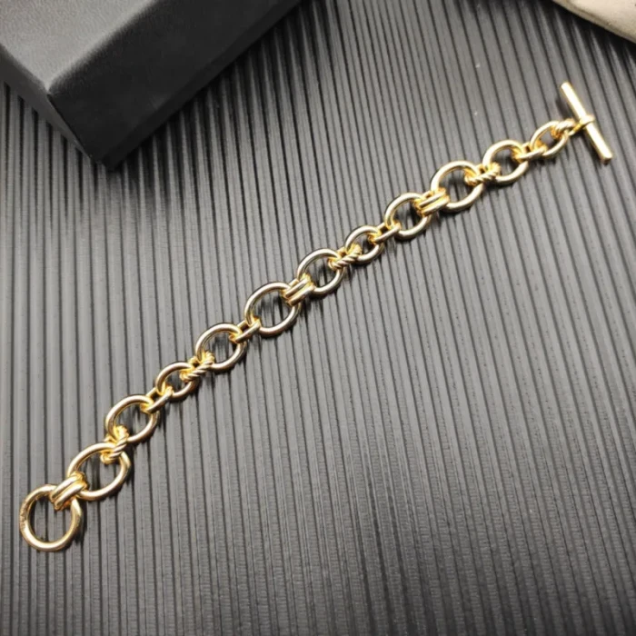 David Yurman 8mm Gold Mercer Multi-Ring Bracelet