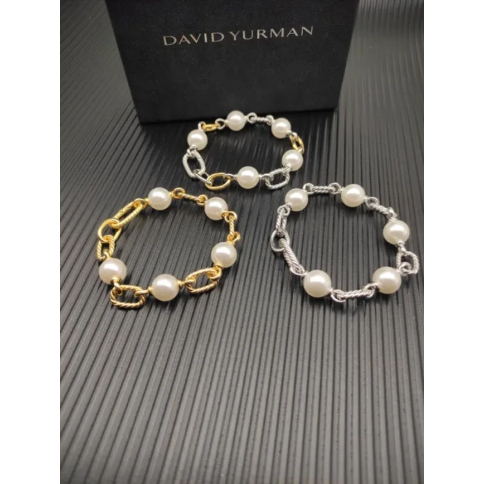David Yurman Silver-Tone Madison Pearl Bracelet