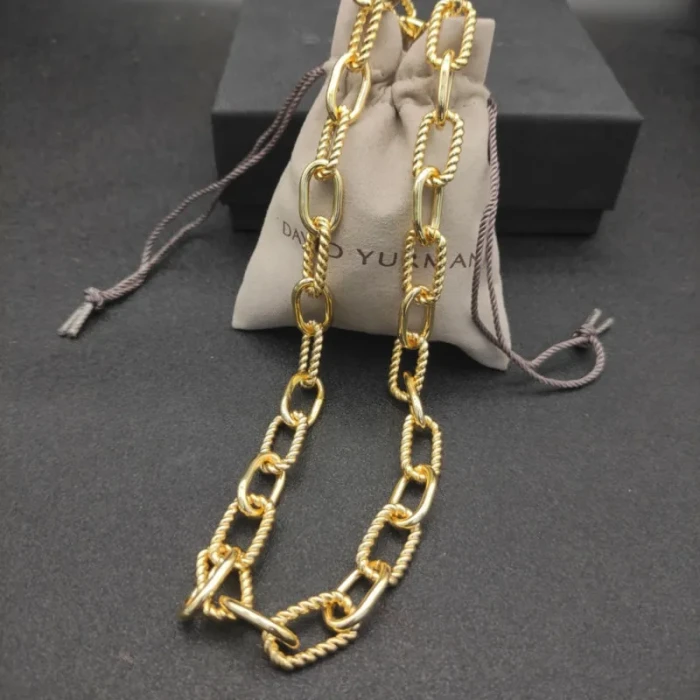 David Yurman Madison Chain Necklace in Gold Tone
