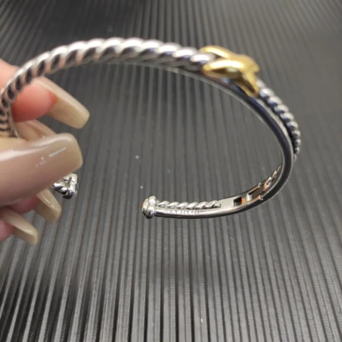 David Yurman 5.2mm Cable X-Cross Bangle Bracelet
