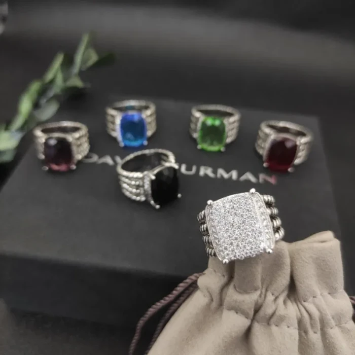 David Yurman Large Pavé Diamond Ring