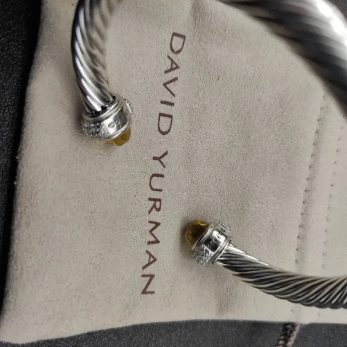 David Yurman 7mm Full Pavé Black Diamond Cable Bracelet