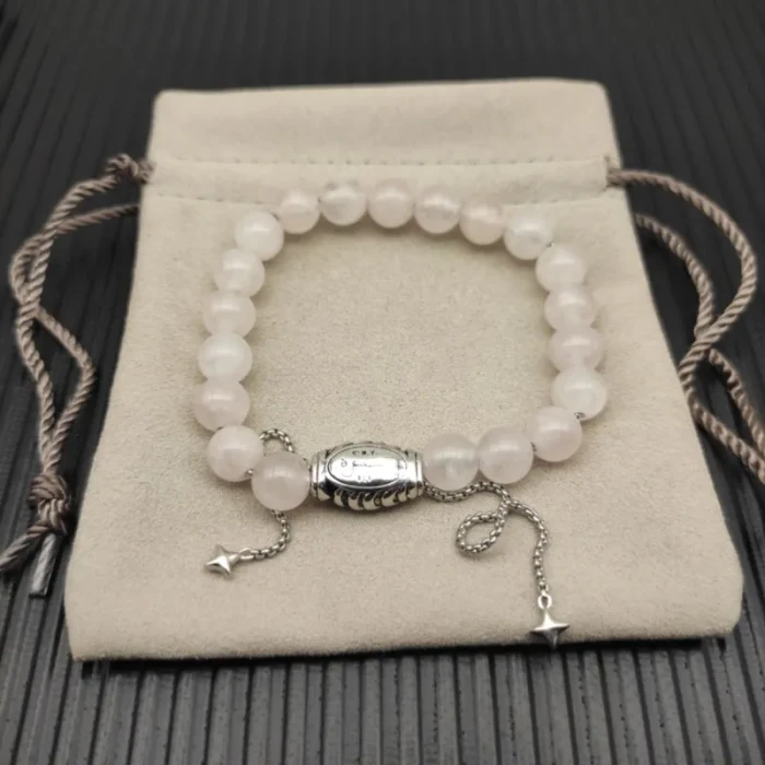 David Yurman 8mm Stretch Rose Quartz Bracelet