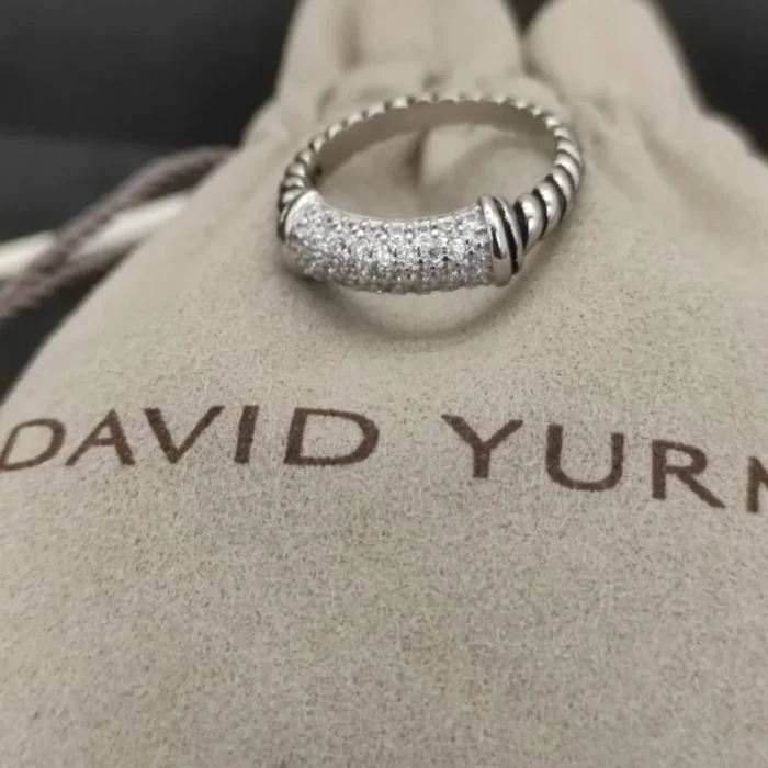 David Yurman Cable Pave Diamond Ring