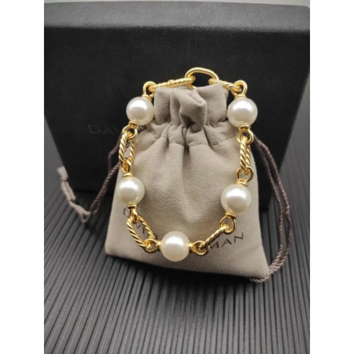David Yurman Gold-Tone Madison Pearl Bracelet