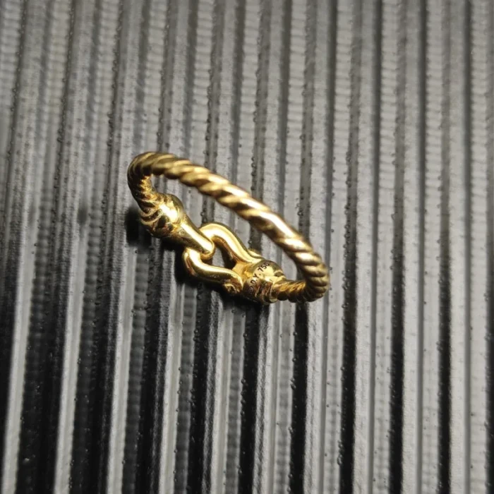 David Yurman Gold 2mm Link Ring