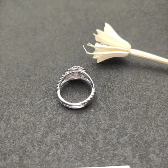 David Yurman Square Pavé Diamond Ring