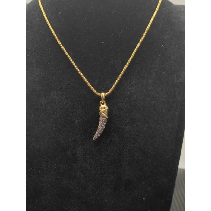 David Yurman Sapphire Tusk Necklace