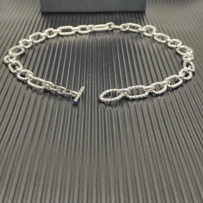 David Yurman Sterling Silver Cable Chain Necklace 50cm