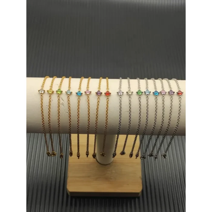 David Yurman 4mm Gold Single Stone Yellow Diamond Bracelet