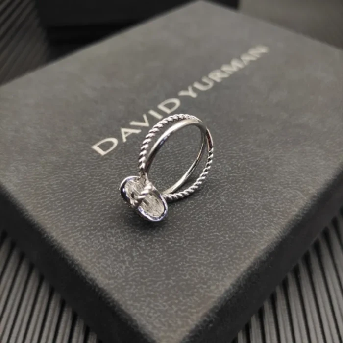 David Yurman 11mm Hexagon Pavé White Diamond Ring