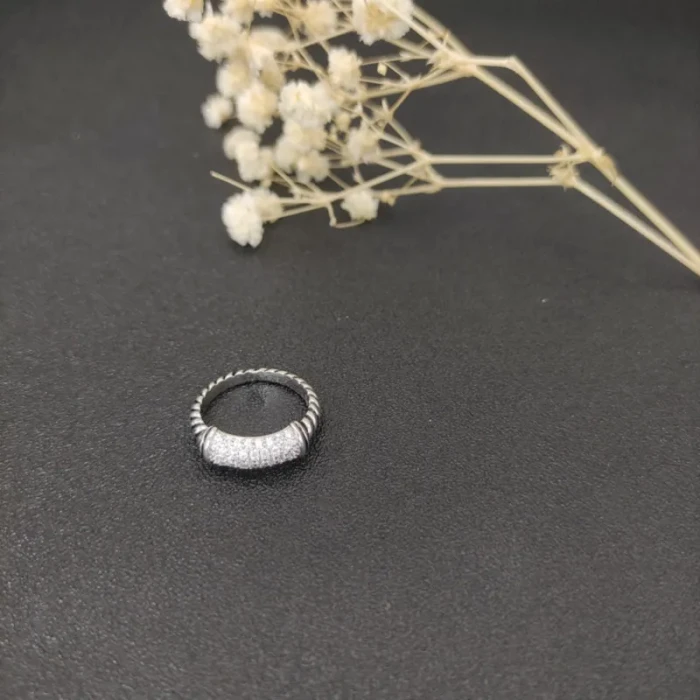David Yurman Cable Pave Diamond Ring