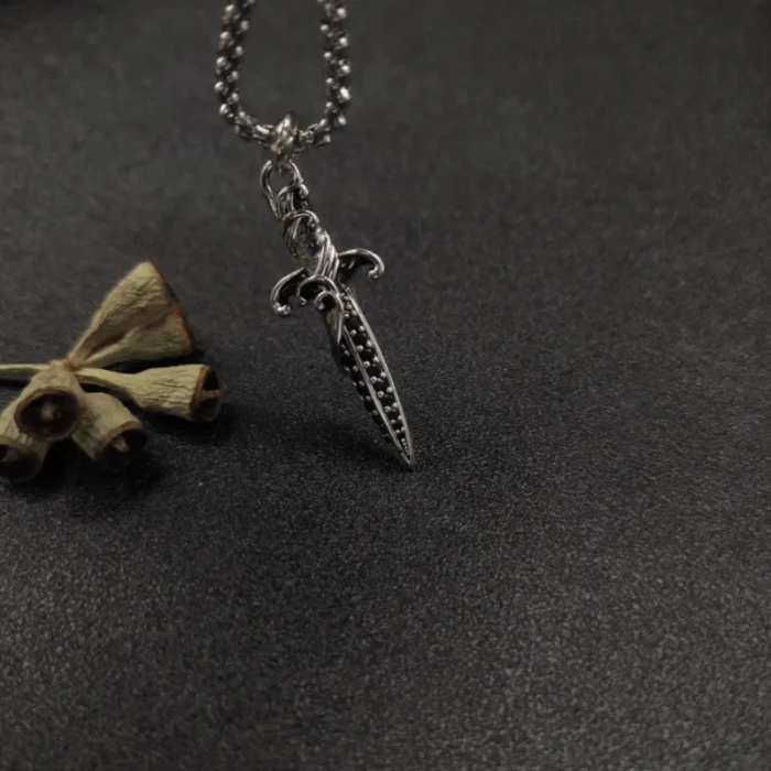 David Yurman Dagger / Sword Pendant Necklace