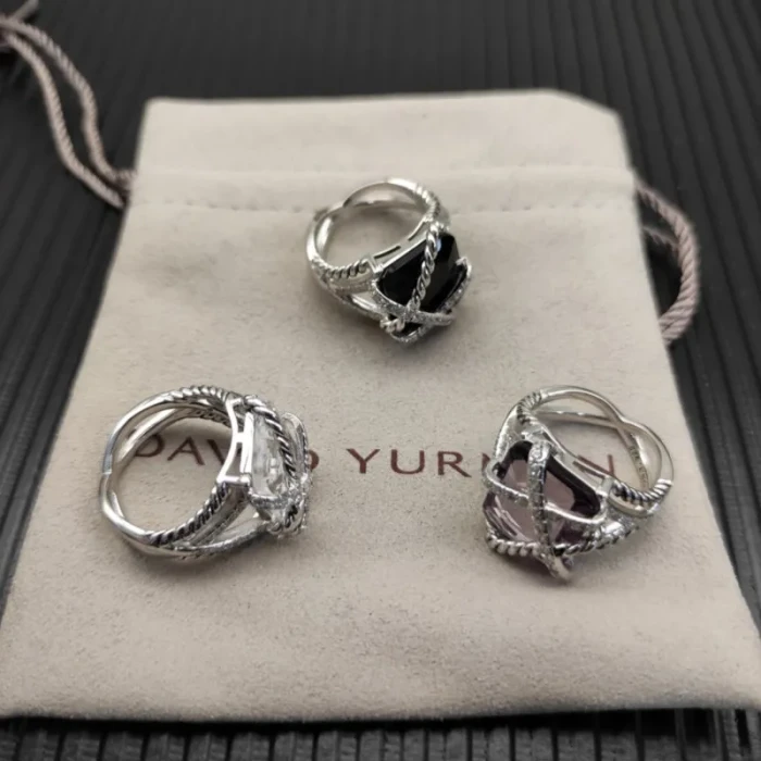 David Yurman Purple Amethyst Bezel Gemstone Ring