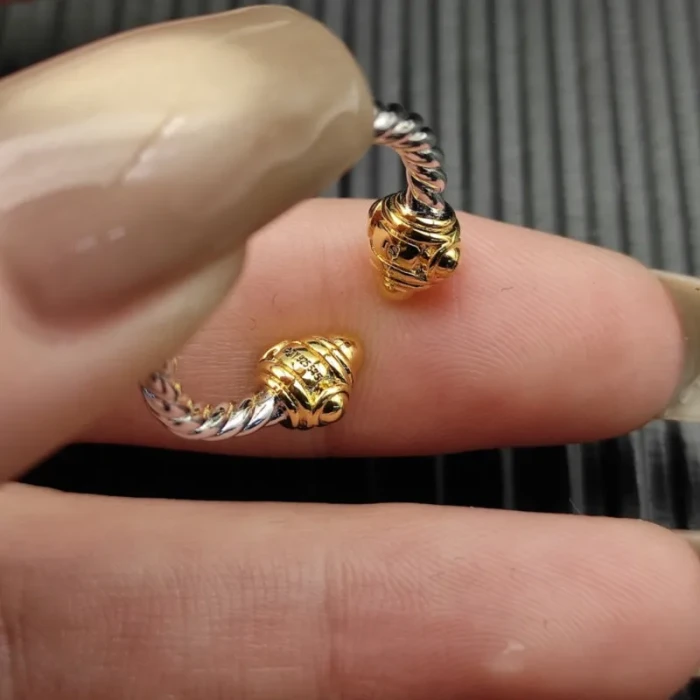 David Yurman Gold and Silver Dome Renaissance Ring