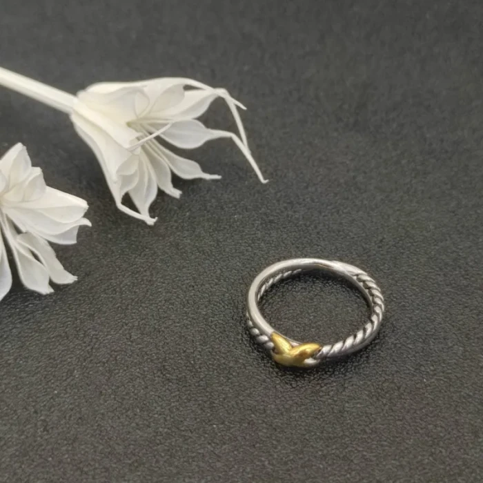 David Yurman X Cable Crossover Ring