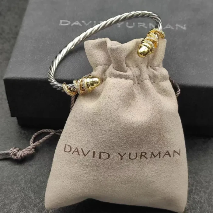 David Yurman 4mm Cable Classic Round-End Cuff Bracelet
